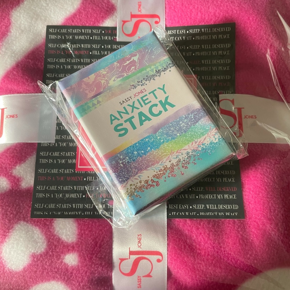 Sassy Jones blanket and anxiety stack